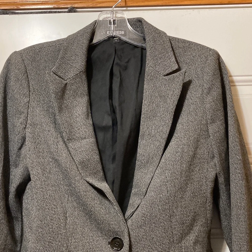 Express‎ Charcoal Women's Blazer 4